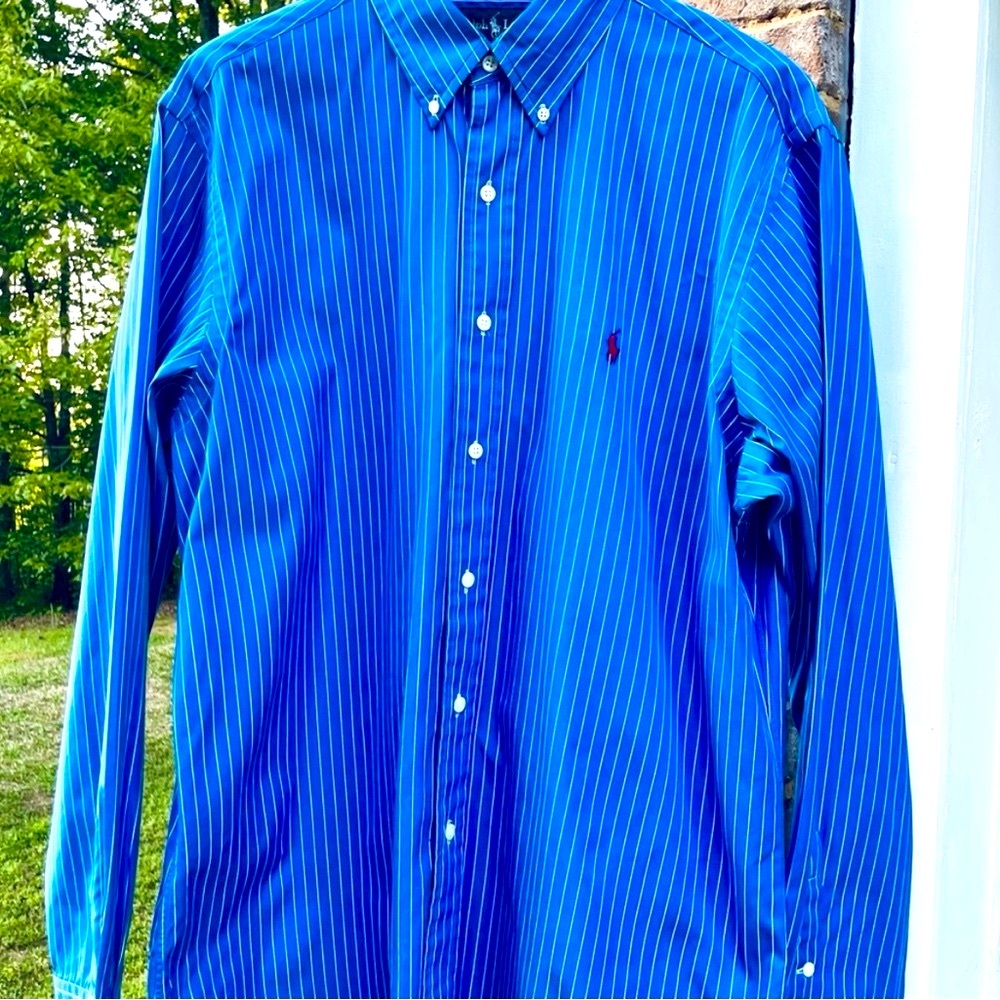 Polo by Ralph Lauren Blue Casual Button Down Shirt - Picture 2 of 11